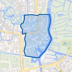 Kaart van Zijlwijk-Zuid