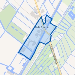 Kaart van Halfweg