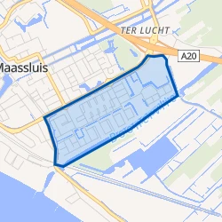 Kaart van Sluispolder Oost