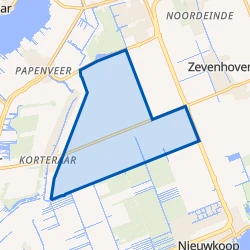 Kaartje van Korteraar Buitengebied Oost