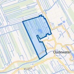 Kaartje van Klein Hekendorp buitengebied