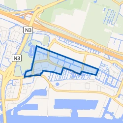 Kaart van Zuidkil Kwartier