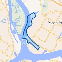 Kaartje van Bedrijventerrein Slobbengors De Werven