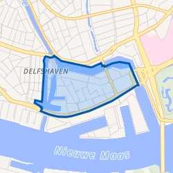 Kaart van Delfshaven
