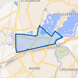 Kaart van Hillegersberg Zuid