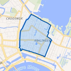 Kaart van Kralingen West