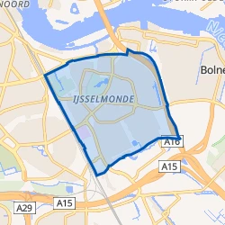 Kaart van Groot IJsselmonde