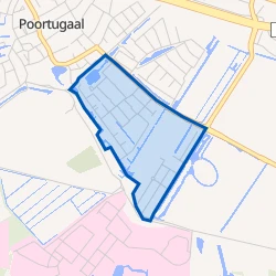 Kaart van Poortugaal Zuid