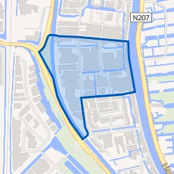 Kaart van Bedrijventerrein Mercuriusweg