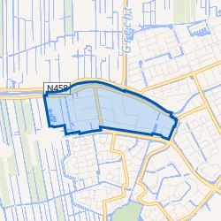Kaart van Bedrijventerrein Barwoutswaarder
