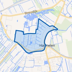 Kaart van Harmelen-Noord (dorp)