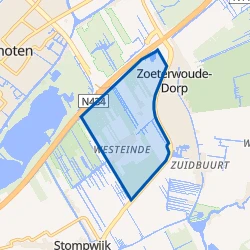 Kaart van Westeinde