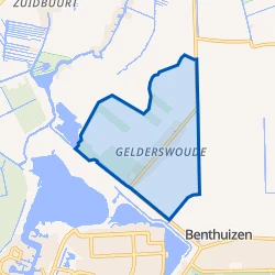 Kaart van Gelderswoude