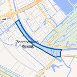 Kaart van Hoge Rijndijk Noord