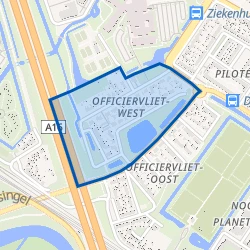 Kaart van Officiervliet-West