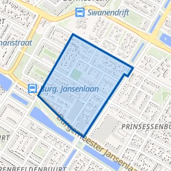 Kaart van Hoveniersplein - Griend