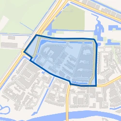 Kaart van Klarinetsingel en omgeving