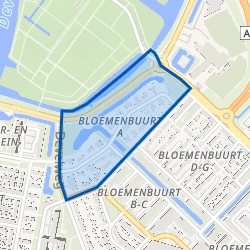 Kaart van Bloemenbuurt A(kelei)