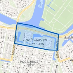 Kaart van Ooievaar- en Vinkplein