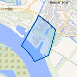 Kaartje van Bedrijventerrein Gors-Zuid