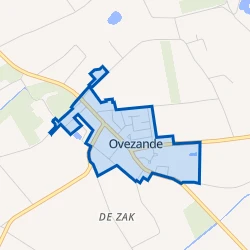 Kaart van Kern Ovezande