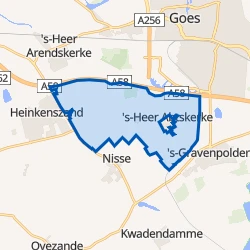 Kaart van Buitengebied 's-Heer Abtskerke