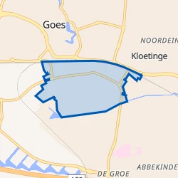 Kaart van Goes-Zuid