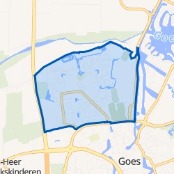 Kaart van Goes-Noordwest