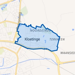 Kaart van Kloetinge