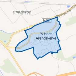 Kaart van 's-Heer-Arendskerke
