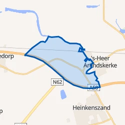 Kaart van Verspreide huizen in het Westen