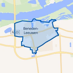 Kaart van Kern Beneden-Leeuwen