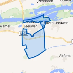 Kaart van Buitengebied Beneden-Leeuwen