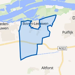 Kaart van Buitengebied Boven-Leeuwen