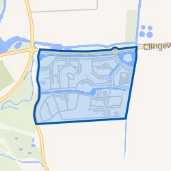 Kaart van Groote Kreek