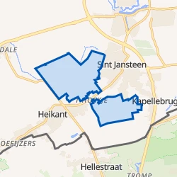 Kaartje van Buitengebied Sint Jansteen