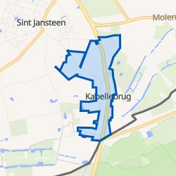 Kaart van Kern Kapellebrug