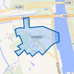 Kaart van Schore
