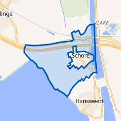 Kaart van Verspreide huizen Schore