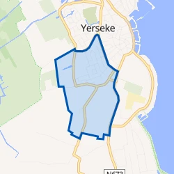 Kaart van Yerseke - West