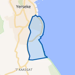 Kaart van Yerseke - Molenpolder/Olzendepolder