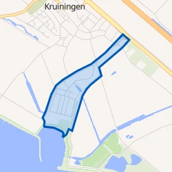 Kaart van Kruiningen - Kruseveer