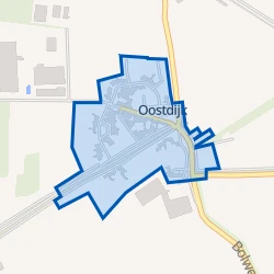 Kaart van Oostdijk
