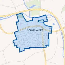 Kaart van Koudekerke