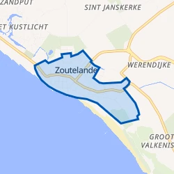 Kaart van Zoutelande