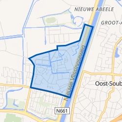 Kaart van West-Souburg
