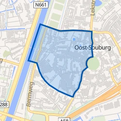Kaart van Kern Oost-Souburg West