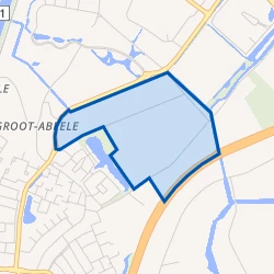 Kaartje van Landelijk gebied Oost-Souburg