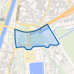 Kaartje van Bedrijventerrein Oost-Souburg West