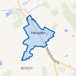 Kaart van Heusden centrum